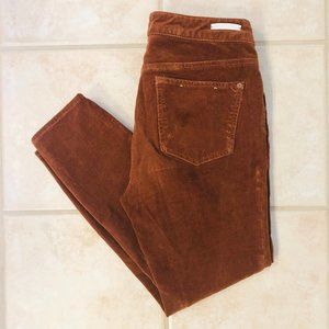 Anthropologie High Rise Skinny Corduroy Stretch